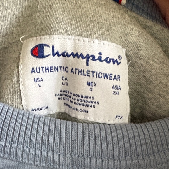 Champion Light Blue Crewneck Sweatshirt - Picture 3 of 4